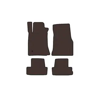 Tapis en caoutchouc Carsuit (2005-2009, GT, Coupé, marron) photo 1