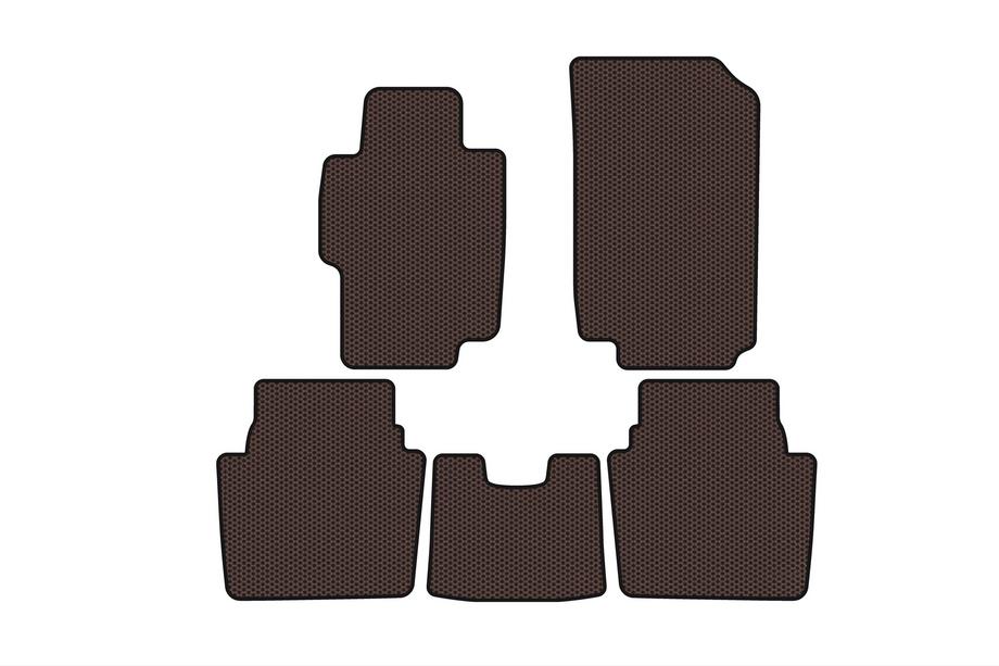 Honda Accord VII 2002-2007 Tapis en Caoutchouc Carsuit (SD, Marron) Photo 1