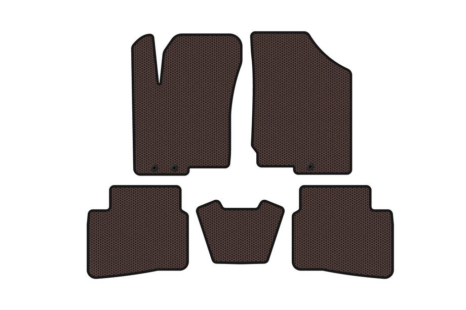 Kia Forte 2008–2024 Tapis en caoutchouc Carsuit (2008-2012, marron) Image