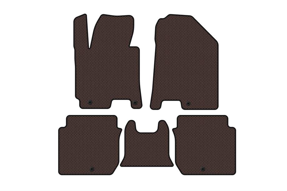 Kia Forte 2008–2024 Tapis en caoutchouc Carsuit (2016-2018, marron) Photo 1