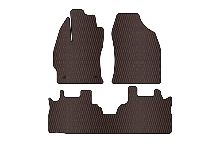 Toyota Prius Tapis en caoutchouc Carsuit (2 rangées, marron) Image