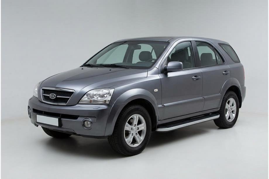 Kia Sorento I BL 2002-2009 Marchepieds Latéraux Tayga Grey (2 pcs, Aluminium) Image