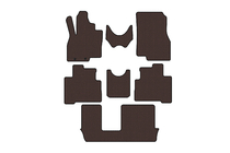 Mitsubishi Grandis 2003-2011 Tapis en caoutchouc Carsuit (3 rangées, marron) photo 1