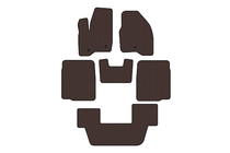 Ford Explorer 2011-2019 Tapis en caoutchouc Carsuit (3 rangées, 2011-2015, marron) photo 1