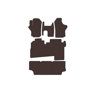 Tapis en caoutchouc Carsuit (2004-2007, 3 rangées, 8 places, marron) Hyundai H200, H1, Starex 1998-2007 photo 1