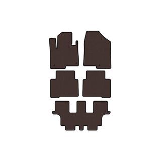 Tapis en caoutchouc Carsuit (3 rangées, pour Grand, marron) Hyundai Santa Fe 4 2018-2023 photo 1