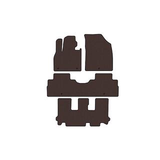 Tapis en caoutchouc Carsuit (3 rangées, 8 places, marron) Hyundai Palisade 2018-2025 photo 1