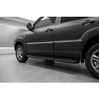 Marchepieds Latéraux Allmond Black (2 pcs, Aluminium) Kia Sportage 2004-2010 photo 1