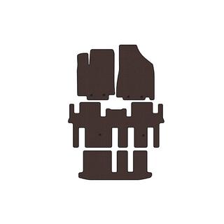Tapis en caoutchouc Carsuit (3 rangées, marron) Nissan Pathfinder R52 2012-2021 photo 1