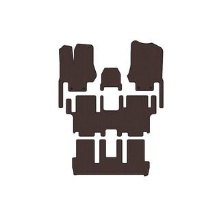 Tapis en caoutchouc Carsuit (3 rangées, 7 places, marron) photo 1