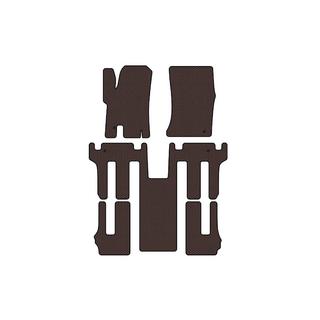 Tapis de sol en caoutchouc Carsuit 2004-2008 (3 rangées, marron) Ssang Yong Rodius photo 1
