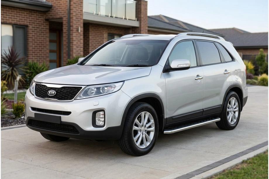 Kia Sorento II XM 2009-2014 Marchepieds Latéraux Maydos V1 (2 pcs, Aluminium & Inox) Image