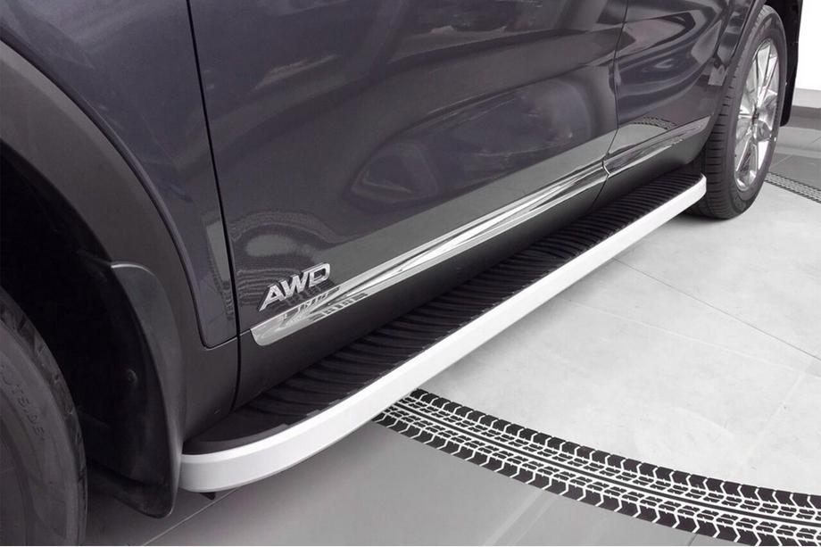 Kia Sorento II XM 2009-2014 Marchepieds Latéraux Tayga Grey (2 pcs, Aluminium) Image