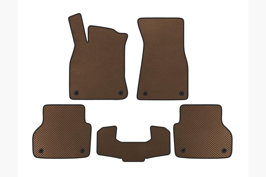 Audi A6 C8 2018–2025 Tapis de sol EVA V1 (Marron) Image