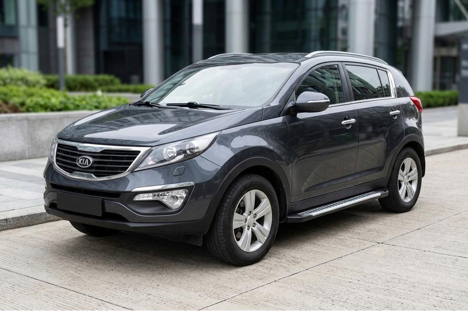 Kia Sportage 2010-2015 Marchepieds Latéraux Line (2 pcs, Aluminium) Image