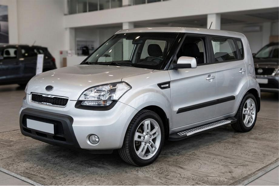 Kia Soul I 2008-2013 Marchepieds Latéraux Line (2 pcs, Aluminium) Image