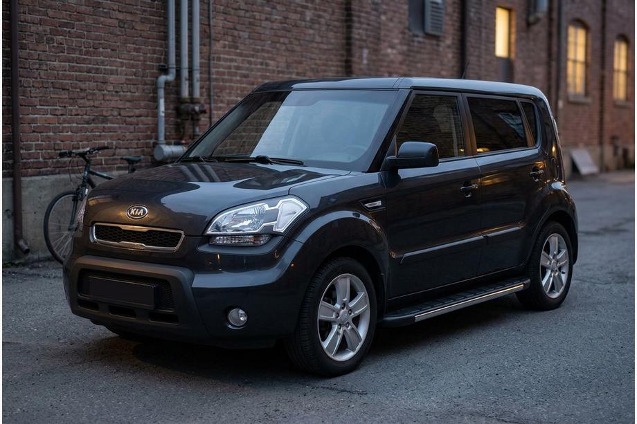 Kia Soul I 2008-2013 Marchepieds Latéraux Duru (2 pcs, Aluminium) Image
