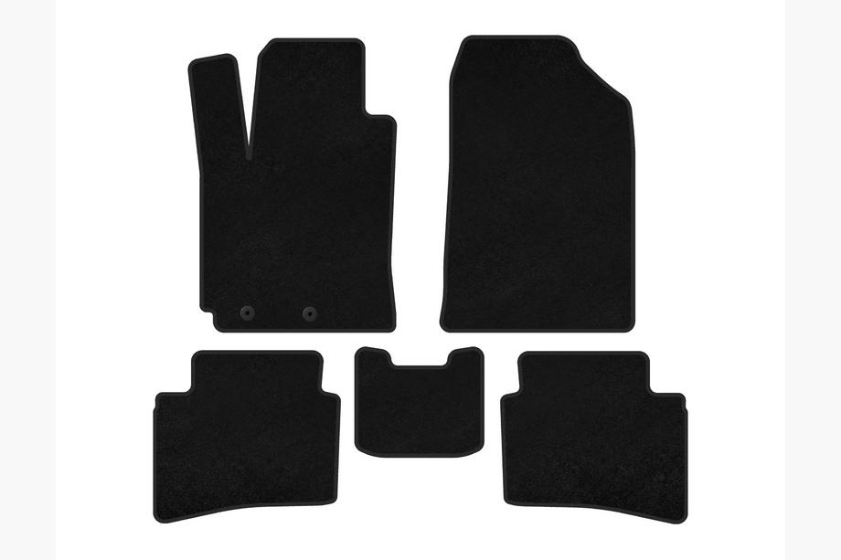 Kia Rio 2017- Tapis de Sol Textile Classic (X-Line, Noir) Image