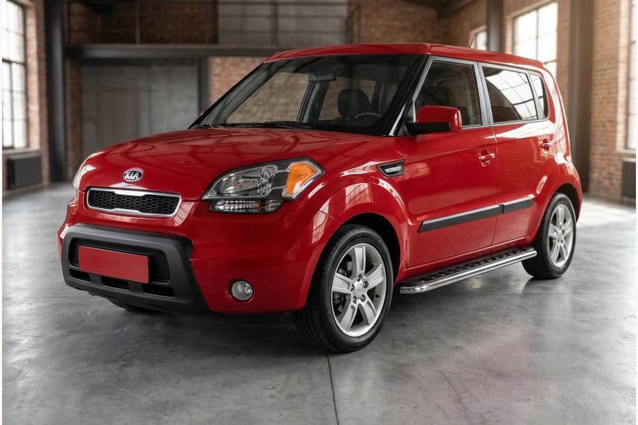 Kia Soul I 2008-2013 Marchepieds Latéraux Maydos V1 (2 pcs, Aluminium & Inox) Image