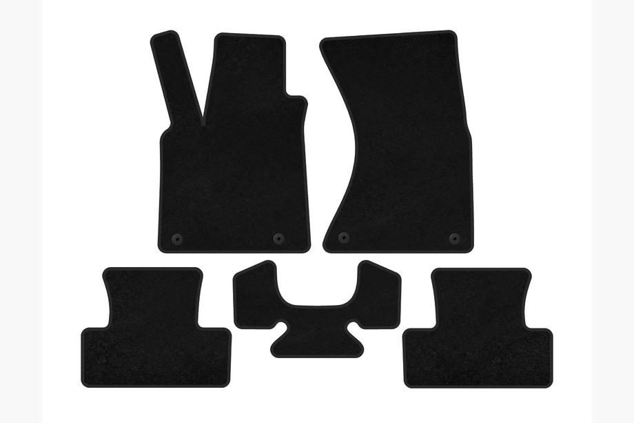 Audi Q5 2008-2017 Tapis de Sol Textile Premium (2008-2012, Noir) Image