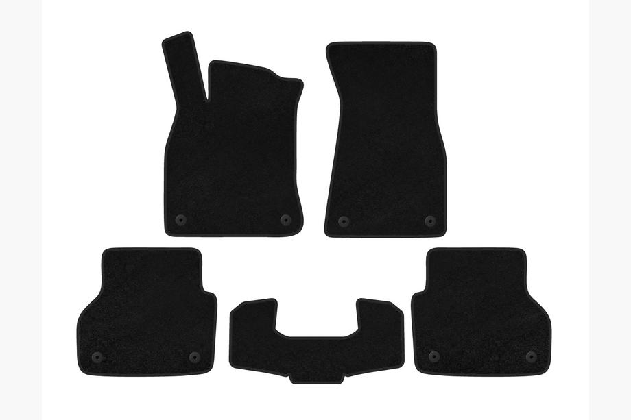 Audi A6 C8 2018–2025 Tapis de sol textile Deluxe V1 (Noir) Image