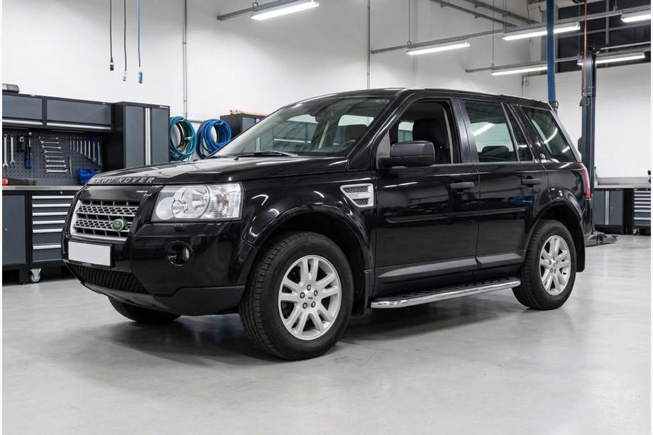 Land Rover Freelander II 2006–2014 Marchepieds Latéraux Maydos V1 (2 pcs, Aluminium & Inox) Image