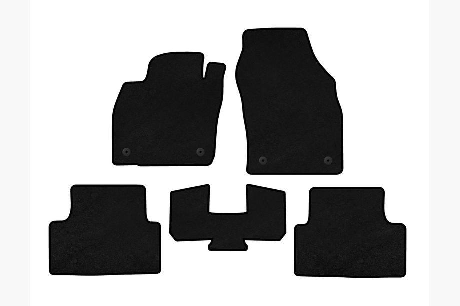 Volkswagen T-Cross 2019- Tapis de sol textile Deluxe (Noir) Image