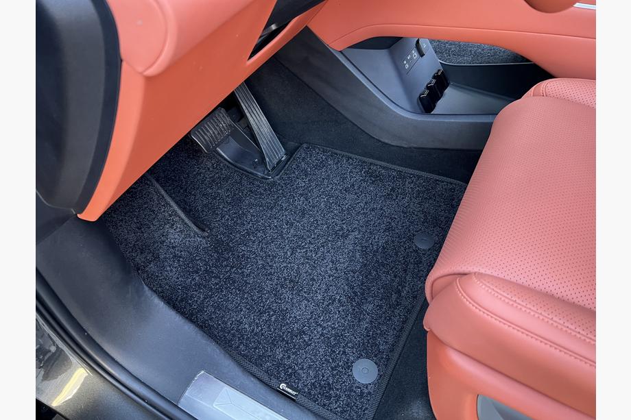 BYD Tang L 2025– Tapis de sol textile Deluxe (2 rangées, Noir) Image