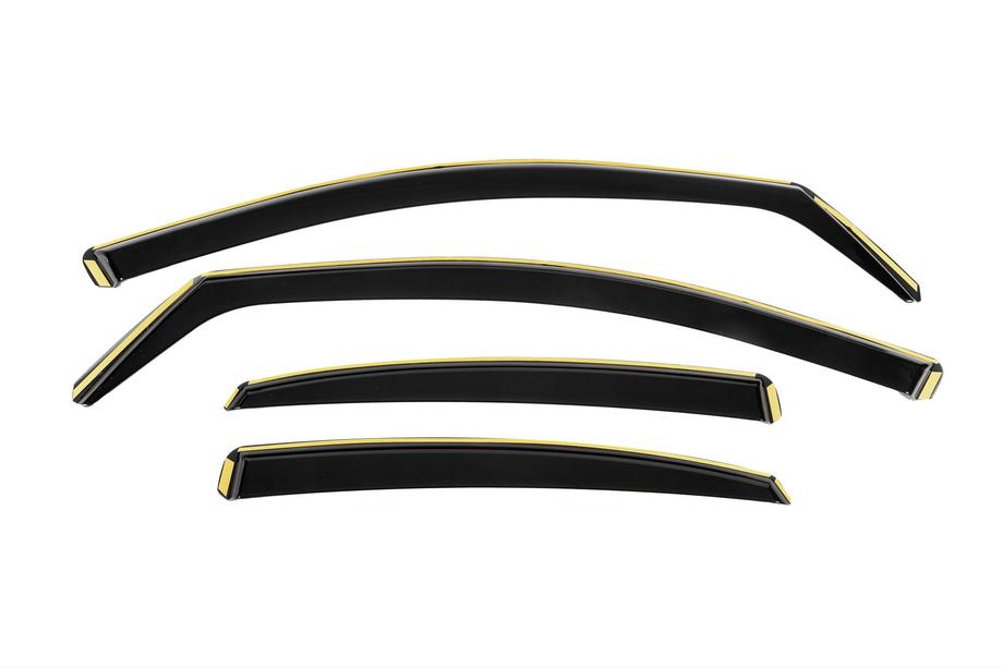 Audi A4 B8 2007-2015 Déflecteurs d’air de vitres à insertion (in-channel) Niken Luxury (Berline, 4 pcs) Image