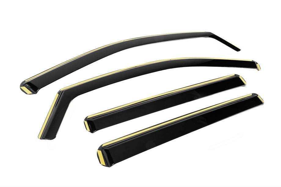 Volkswagen Amarok 2022- Déflecteurs d'air encastrables Niken Luxury (4 pcs) Photo 3