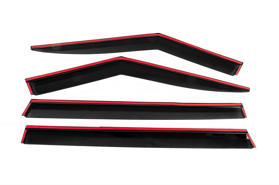 Hyundai Santa Fe 5 2023- Deflecteurs de Vitres avec Moulure Chromee Niken Luxury (4 pcs) Photo 4