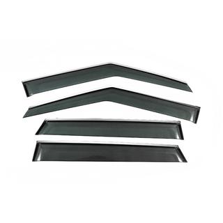 Deflecteurs de Vitres avec Moulure Chromee Niken Luxury (4 pcs)