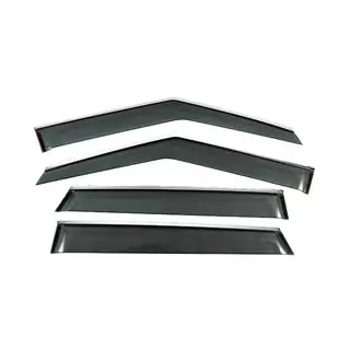 Deflecteurs de Vitres avec Moulure Chromee Niken Luxury (4 pcs)