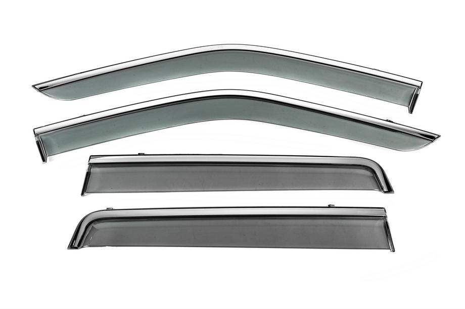 Land Rover Freelander II 2006–2014 Deflecteurs de Vitres avec Moulure Chromee Niken Luxury (4 pcs) Photo 1