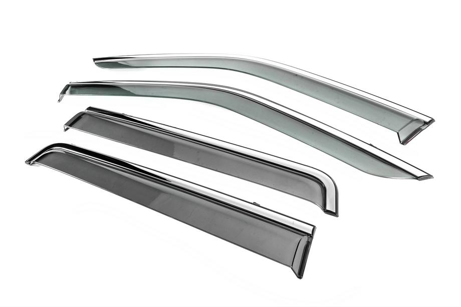 Land Rover Freelander II 2006–2014 Deflecteurs de Vitres avec Moulure Chromee Niken Luxury (4 pcs) Photo 2