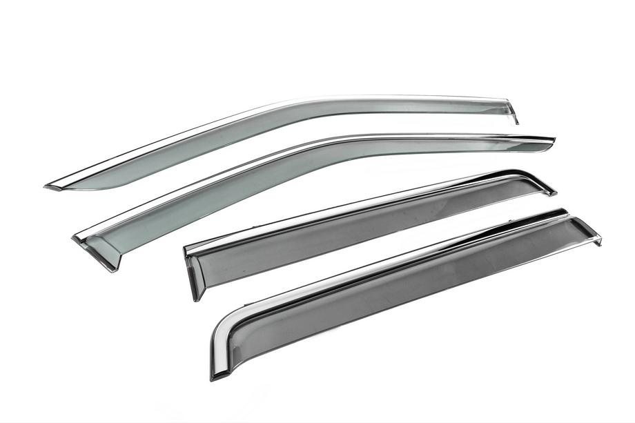 Land Rover Freelander II 2006–2014 Deflecteurs de Vitres avec Moulure Chromee Niken Luxury (4 pcs) Photo 3