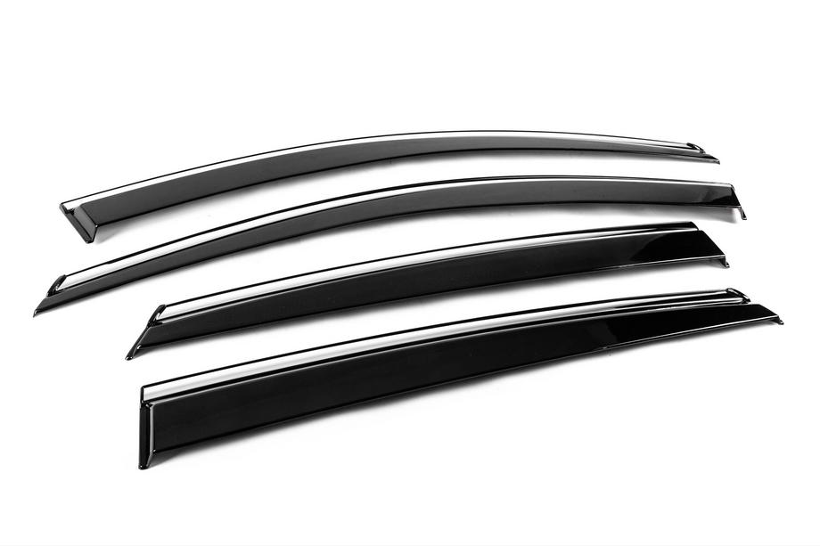 MG ZS 2017-2024 Deflecteurs de Vitres avec Moulure Chromee Niken Luxury (4 pcs) Photo 3