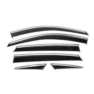 Déflecteurs de vitres avec moulure chromée Niken Luxury (6 pcs) photo 1
