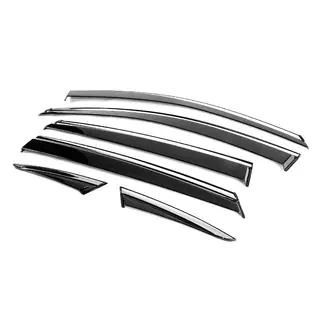 Déflecteurs de vitres avec moulure chromée Niken Luxury (6 pcs) photo 2