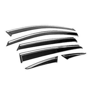 Déflecteurs de vitres avec moulure chromée Niken Luxury (6 pcs) photo 3