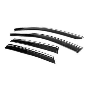 Déflecteurs de vitres avec moulure chromée Niken Luxury (2024-, 4 pcs) photo 2