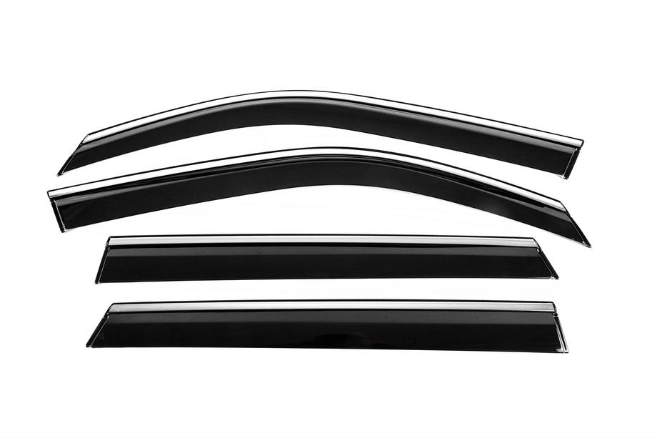 Dacia Duster 2024- Deflecteurs de Vitres avec Moulure Chromee Niken Luxury (4 pcs) Photo 2