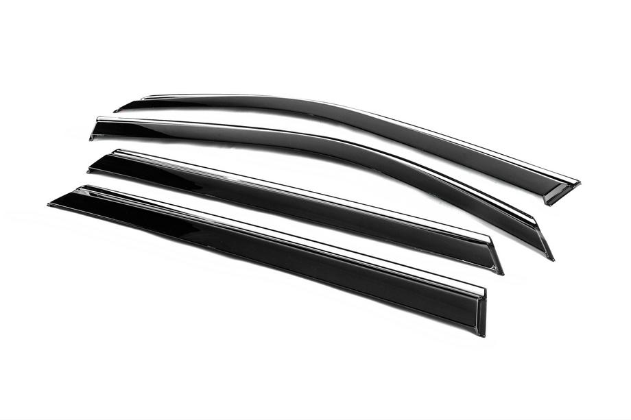 Dacia Duster 2024- Deflecteurs de Vitres avec Moulure Chromee Niken Luxury (4 pcs) Photo 6