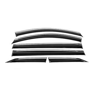 Déflecteurs de vitres avec moulure chromée Niken Luxury (6 pcs) photo 1
