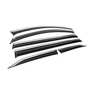 Déflecteurs de vitres avec moulure chromée Niken Luxury (6 pcs) photo 3