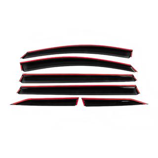 Déflecteurs de vitres avec moulure chromée Niken Luxury (6 pcs) photo 4