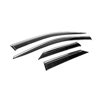 Deflecteurs de Vitres avec Moulure Chromee Niken Luxury (4 pcs) photo 3