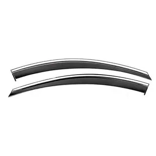 Déflecteurs de vitres avant avec baguette chromée Niken Luxury (2 pcs) Chevrolet Captiva 2006-2019