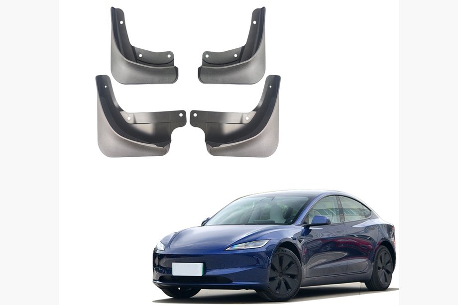 Tesla Model 3 2017- Bavettes Premium d'Origine (2023+, 4 pcs) Image