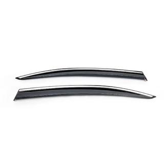 Déflecteurs de vent arrière LiftBack avec moulure chromée (2 pcs, Niken) Skoda Octavia III A7 2013-2019